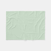 Mint Light Pastel Green Solid Color SW 6736 Fleecedecke (Vorderseite (Horizontal))