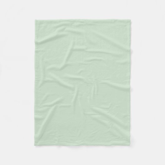 Mint Light Pastel Green Solid Color SW 6736 Fleecedecke (Vorderseite)