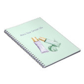Mint Lila Farbe Traum Leben Notizblock (Rechte Seite)