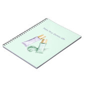 Mint Lila Farbe Traum Leben Notizblock (Linke Seite)