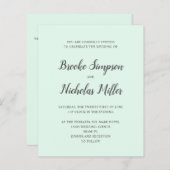 Mint LOW COST Einfache handgeschriebene Minimal Ho (Vorne/Hinten)