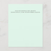 Mint LOW COST Einfache handgeschriebene Minimal Ho (Rückseite)