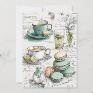 Mint & Macarons Minty Fresh Einladung