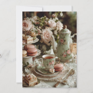 Mint & Macarons | Süße Leckereien Einladung