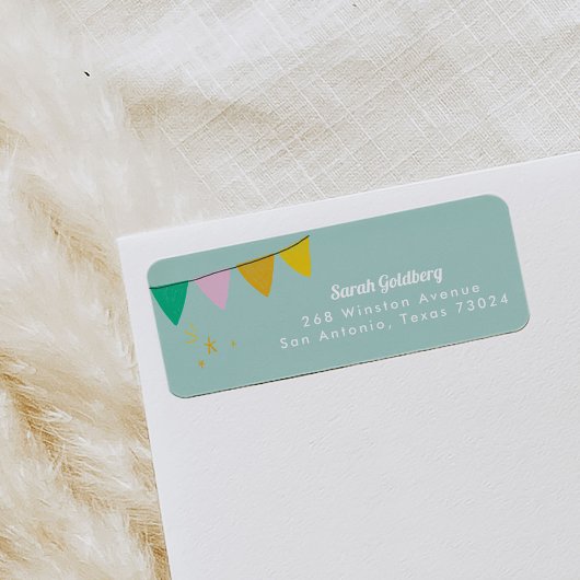 Mint Magic Show Rücksendeadressen-Aufklebers