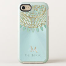 Mint Mandala Monogram Otterbox iPhone 7/8 Fall
