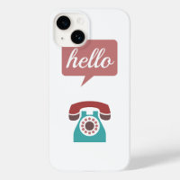Mint Marsala Retro Telefon Hallo