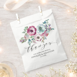 Mint & Mauve Blütenfarbenhochzeit Geschenktütchen