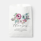 Mint & Mauve Blütenfarbenhochzeit Geschenktütchen (Vorderseite)