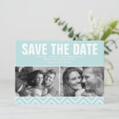 Mint Moderne Hochzeit rettet das Datum Save The Date (Stehend Vorderseite)