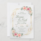 Mint Mold Modern Wedding Einladungskarten (Vorderseite)