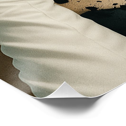 Mint Monogram Muse Poster (Ecke)