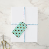 Mint-Mops-Gift-Tags Geschenkanhänger (Mit Garn)