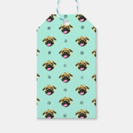 Mint-Mops-Gift-Tags Geschenkanhänger