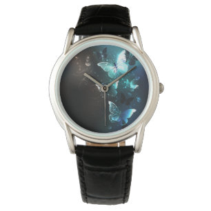 Mint-Night-Schmetterlinge Armbanduhr
