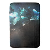 Mint-Night-Schmetterlinge Badematte (Vorderseite Vertikal)