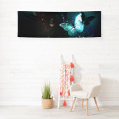 Mint-Night-Schmetterlinge Banner (Insitu)