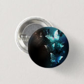 Mint-Night-Schmetterlinge Button (Vorne & Hinten)
