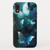 Mint-Night-Schmetterlinge Case-Mate iPhone Hülle (Rückseite)