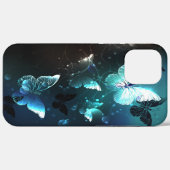 Mint-Night-Schmetterlinge Case-Mate iPhone Hülle (Rückseite (Horizontal))