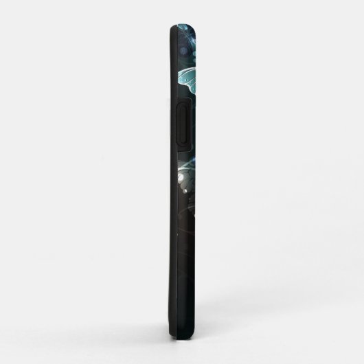 Mint-Night-Schmetterlinge Case-Mate iPhone Hülle (Hinten/Rechts)