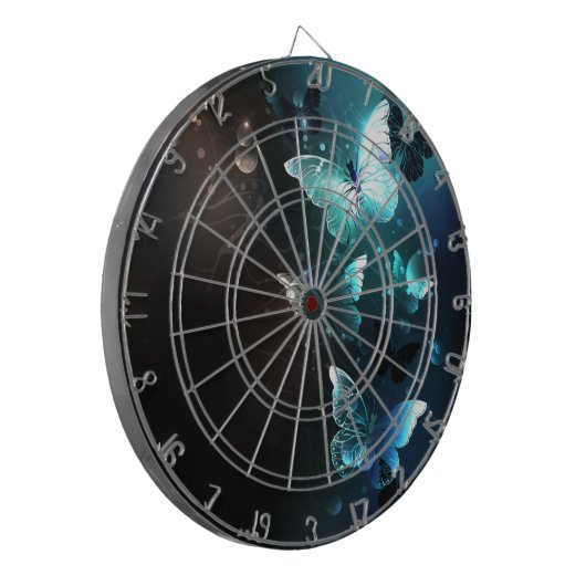 Mint-Night-Schmetterlinge Dartscheibe (Vorderseite Links)