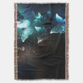 Mint-Night-Schmetterlinge Decke (Vorderseite Vertikal)