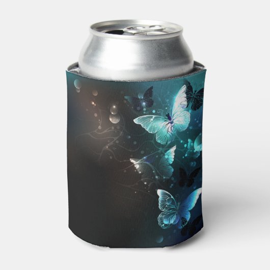 Mint-Night-Schmetterlinge Dosenkühler (Kanne Vorderseite)