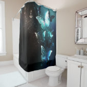 Mint-Night-Schmetterlinge Duschvorhang (Beispiel)