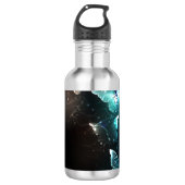 Mint-Night-Schmetterlinge Edelstahlflasche (Vorderseite)