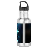 Mint-Night-Schmetterlinge Edelstahlflasche (Rückseite)