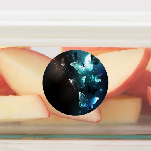 Mint-Night-Schmetterlinge Etiketten (Befestigt)