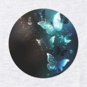 Mint-Night-Schmetterlinge Etiketten (Design 1)