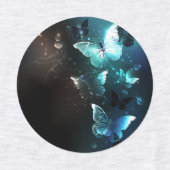 Mint-Night-Schmetterlinge Etiketten (Design 2)