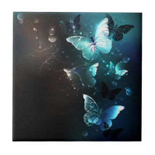 Mint-Night-Schmetterlinge Fliese