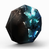 Mint-Night-Schmetterlinge Fotoblock (Links)