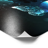 Mint-Night-Schmetterlinge Fotodruck (Ecke)