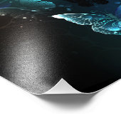 Mint-Night-Schmetterlinge Fotodruck (Ecke)