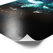 Mint-Night-Schmetterlinge Fotodruck (Ecke)