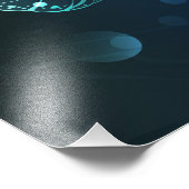 Mint-Night-Schmetterlinge Fotodruck (Ecke)