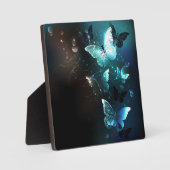 Mint-Night-Schmetterlinge Fotoplatte (Vorderseite)