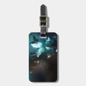 Mint-Night-Schmetterlinge Gepäckanhänger (Vorderseite vertikal)