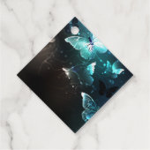 Mint-Night-Schmetterlinge Geschenkanhänger (Rückseite)