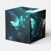 Mint-Night-Schmetterlinge Geschenkschachtel (Rückseite)