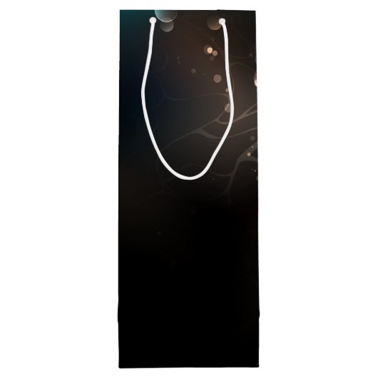 Mint-Night-Schmetterlinge Geschenktüte Für Weinflaschen (Rückseite)