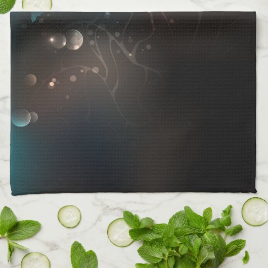 Mint-Night-Schmetterlinge Geschirrtuch (Gefaltet)