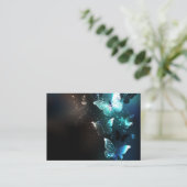 Mint-Night-Schmetterlinge Hinweiskarte (Stehend Vorderseite)