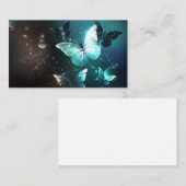 Mint-Night-Schmetterlinge Hinweiskarte (Vorne/Hinten)