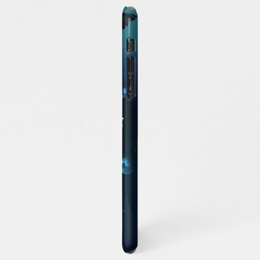 Mint-Night-Schmetterlinge iPhone Hülle (Linke Seite)