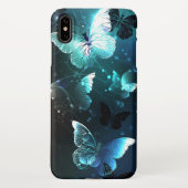 Mint-Night-Schmetterlinge iPhone Hülle (Rückseite)